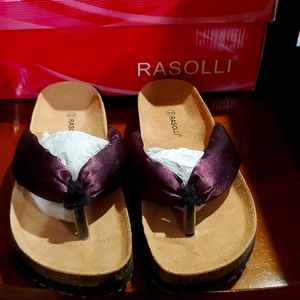 Rasoli Sandles - Brand new in box. 8M. Plum red